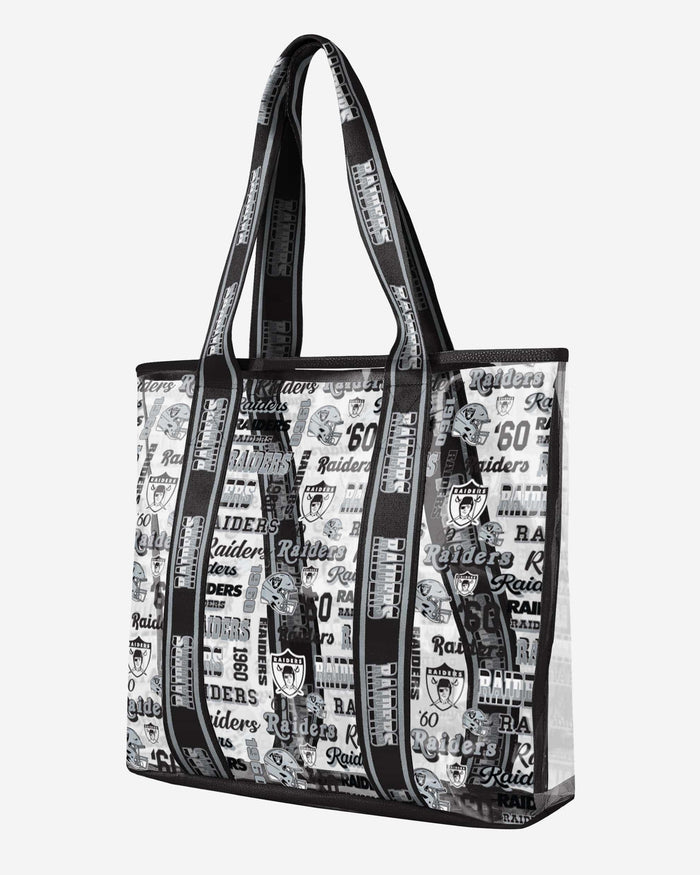 Las Vegas Raiders Repeat Retro Print Clear Tote Bag FOCO - FOCO.com