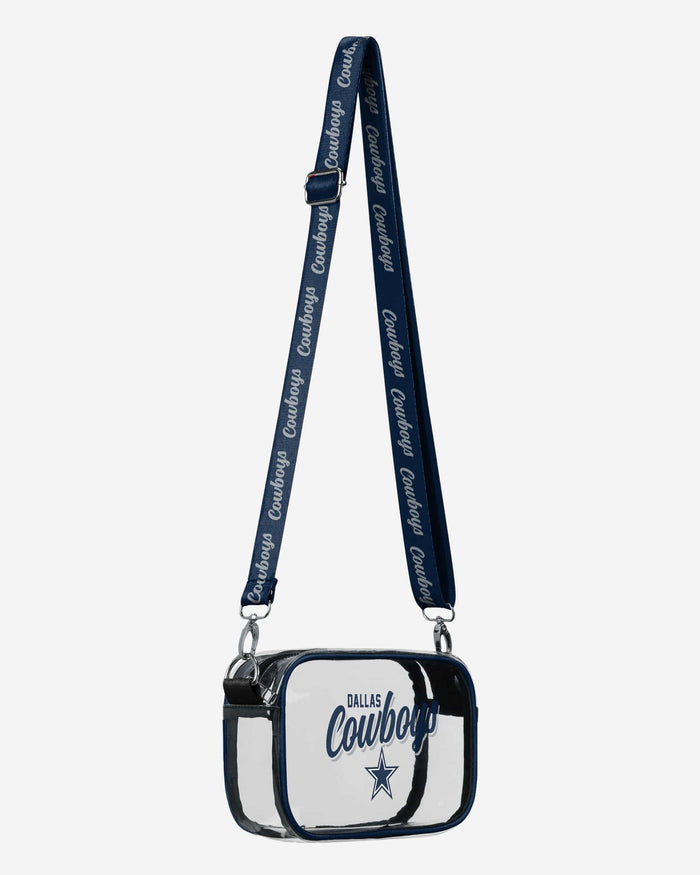 Dallas Cowboys Monty Script Clear Crossbody Bag FOCO - FOCO.com