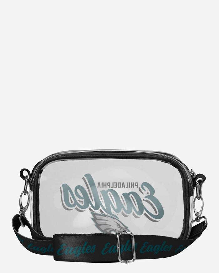 Philadelphia Eagles Monty Script Clear Crossbody Bag FOCO - FOCO.com