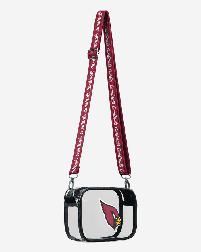 Arizona Cardinals Team Stripe Clear Crossbody Bag FOCO - FOCO.com