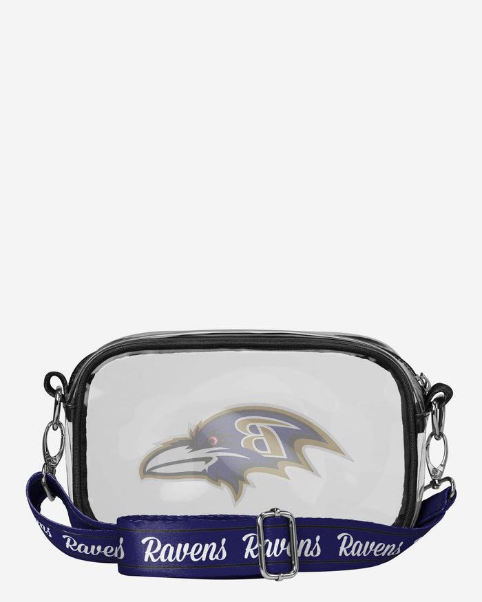 Baltimore Ravens Team Stripe Clear Crossbody Bag FOCO - FOCO.com