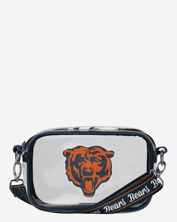 Chicago Bears Team Stripe Clear Crossbody Bag FOCO - FOCO.com