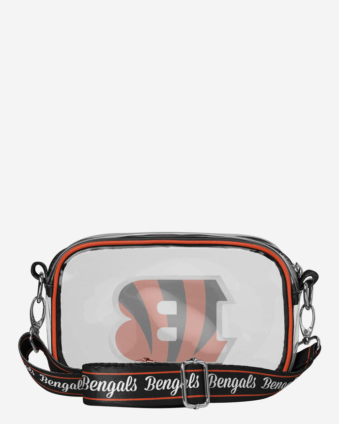 Cincinnati Bengals Team Stripe Clear Crossbody Bag FOCO - FOCO.com