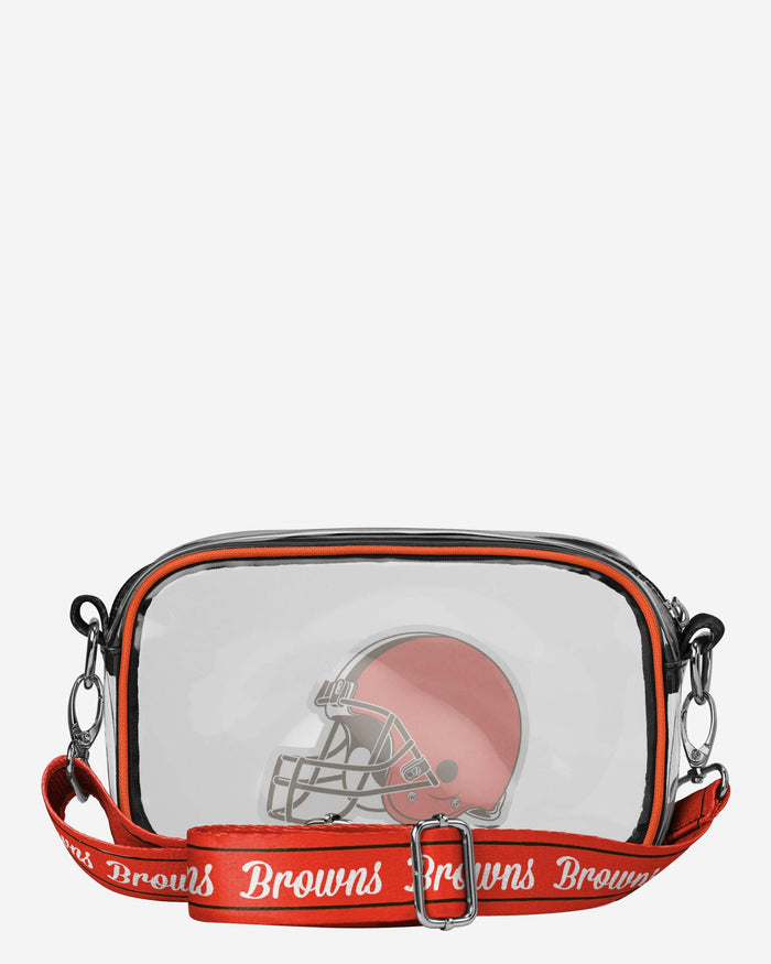 Cleveland Browns Team Stripe Clear Crossbody Bag FOCO - FOCO.com