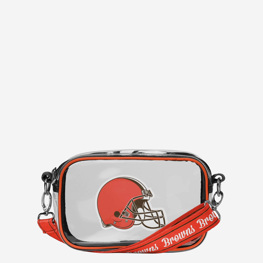 Cleveland Browns Team Stripe Clear Crossbody Bag FOCO - FOCO.com