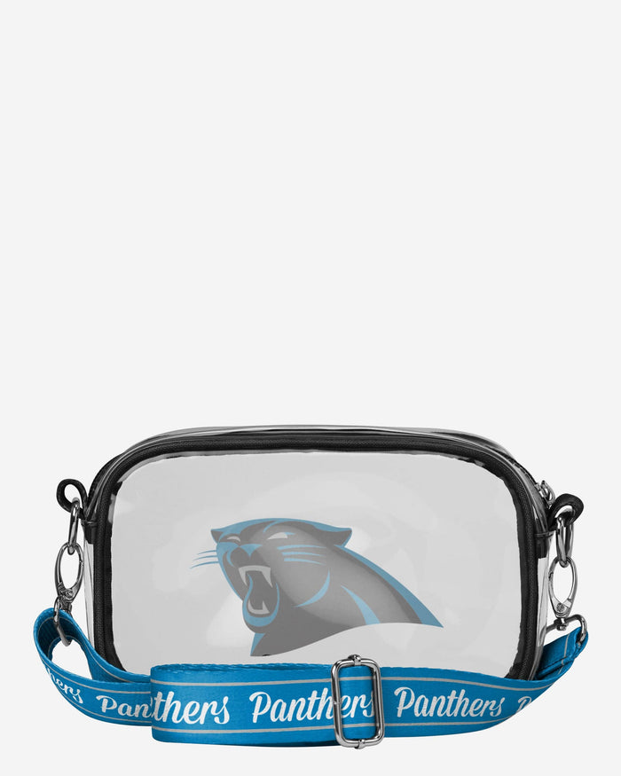 Carolina Panthers Team Stripe Clear Crossbody Bag FOCO - FOCO.com