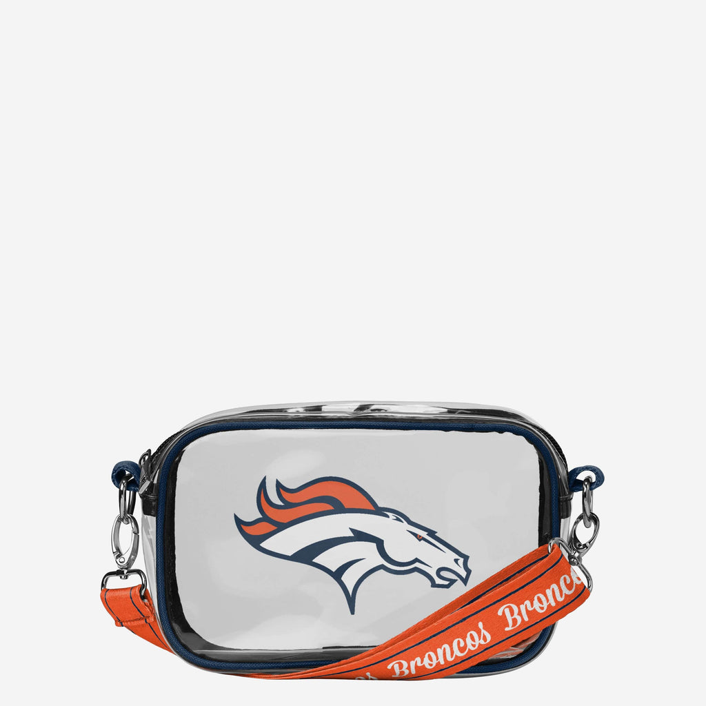 Denver Broncos Team Stripe Clear Crossbody Bag FOCO - FOCO.com