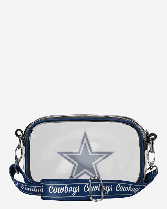 Dallas Cowboys Team Stripe Clear Crossbody Bag FOCO - FOCO.com