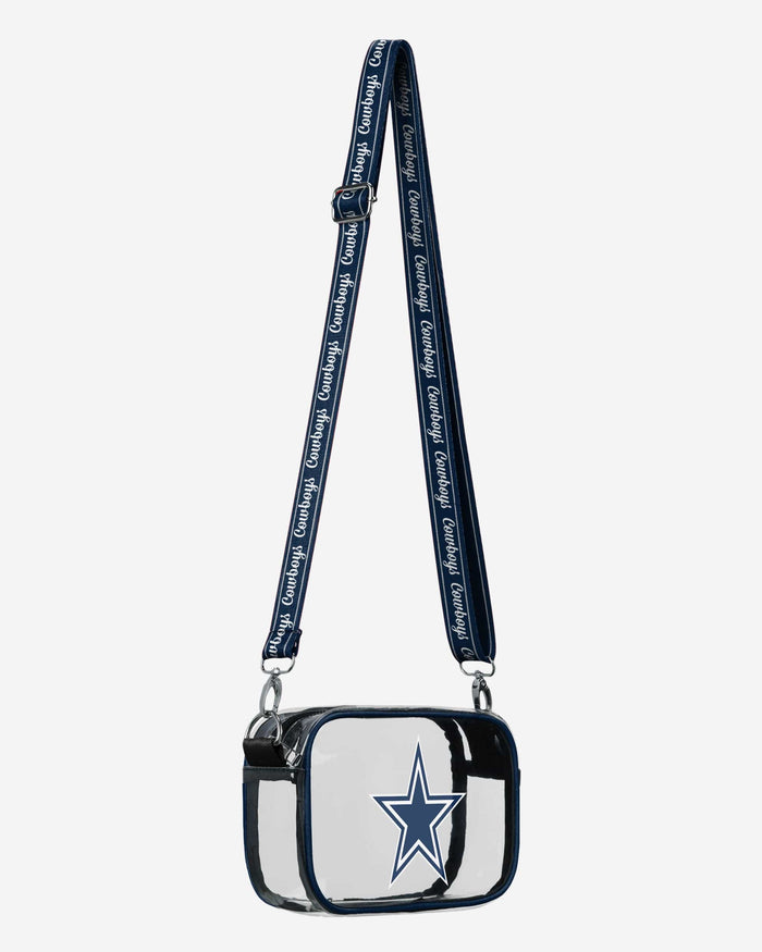 Dallas Cowboys Team Stripe Clear Crossbody Bag FOCO - FOCO.com