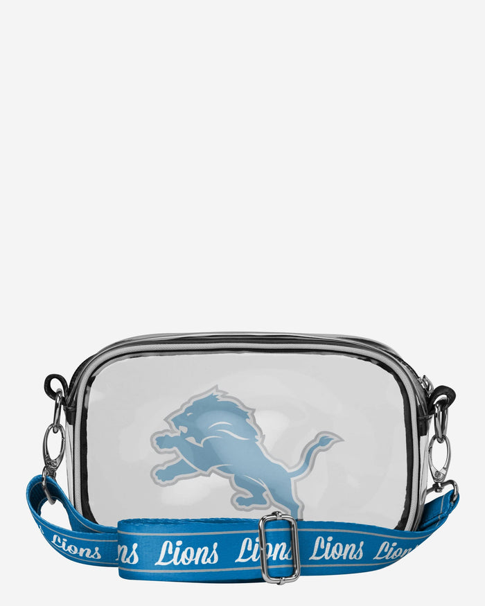 Detroit Lions Team Stripe Clear Crossbody Bag FOCO - FOCO.com