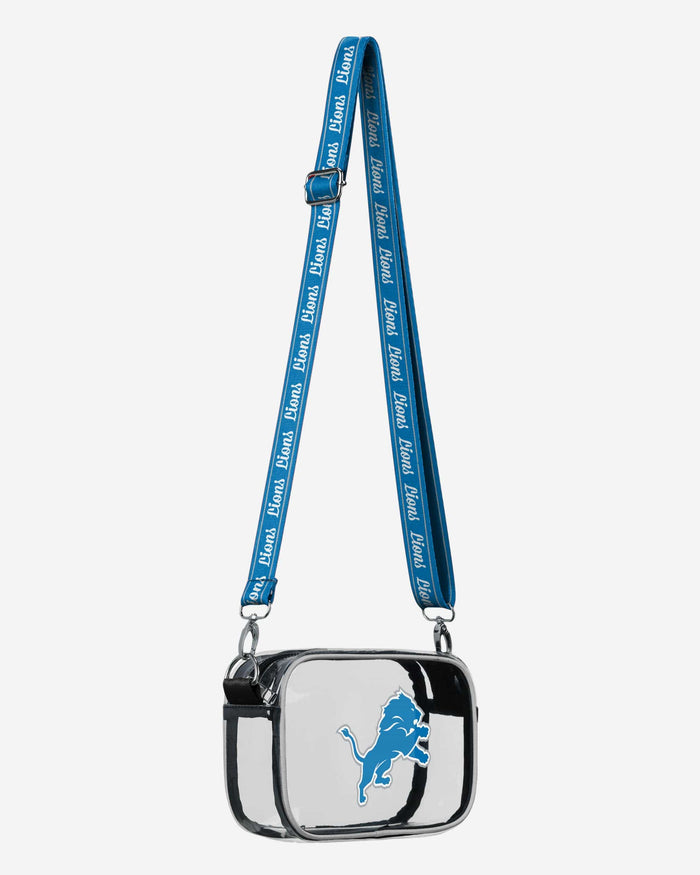 Detroit Lions Team Stripe Clear Crossbody Bag FOCO - FOCO.com