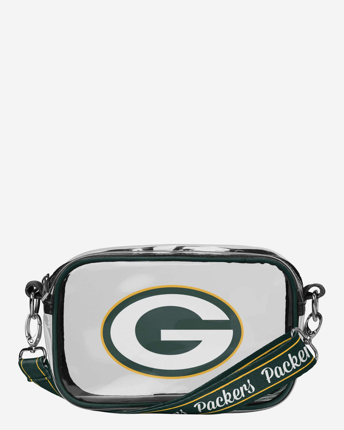 Green Bay Packers Team Stripe Clear Crossbody Bag FOCO - FOCO.com