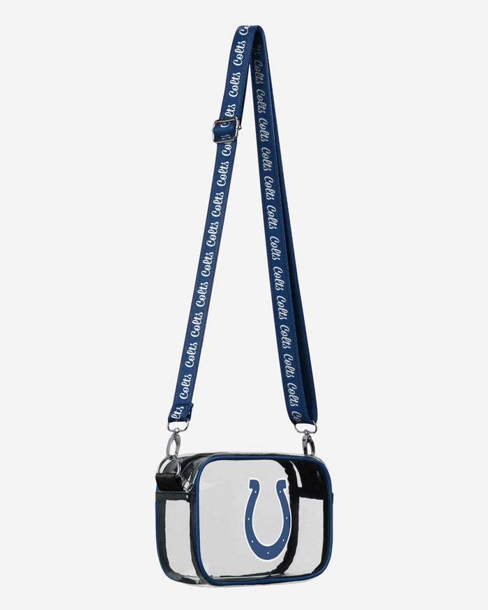 Indianapolis Colts Team Stripe Clear Crossbody Bag FOCO - FOCO.com