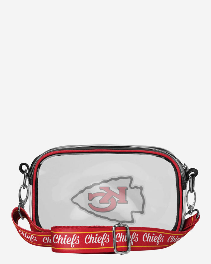 Kansas City Chiefs Team Stripe Clear Crossbody Bag FOCO - FOCO.com