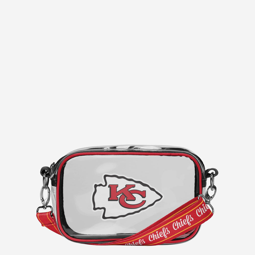 Kansas City Chiefs Team Stripe Clear Crossbody Bag FOCO - FOCO.com