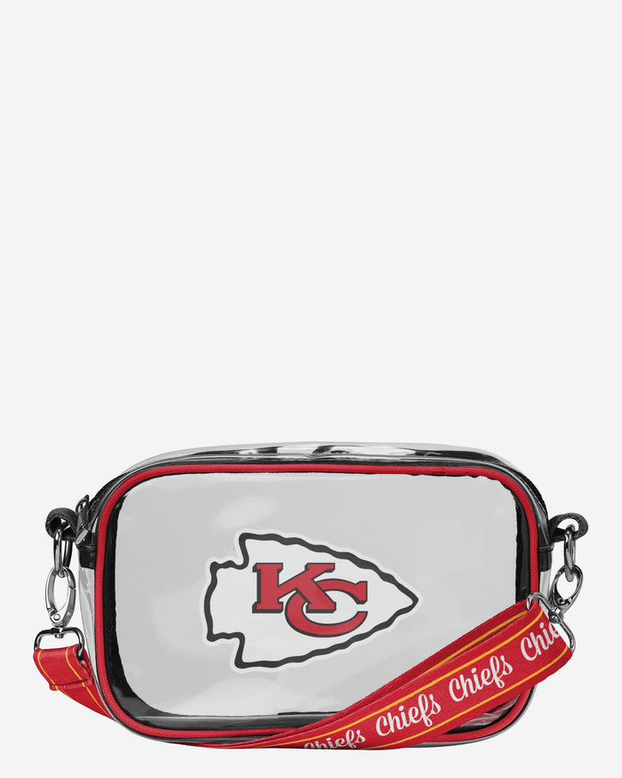 Kansas City Chiefs Team Stripe Clear Crossbody Bag FOCO - FOCO.com