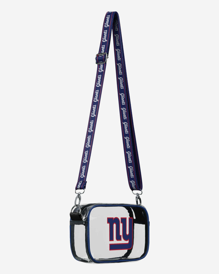 New York Giants Team Stripe Clear Crossbody Bag FOCO - FOCO.com