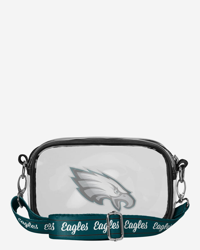 Philadelphia Eagles Team Stripe Clear Crossbody Bag FOCO - FOCO.com