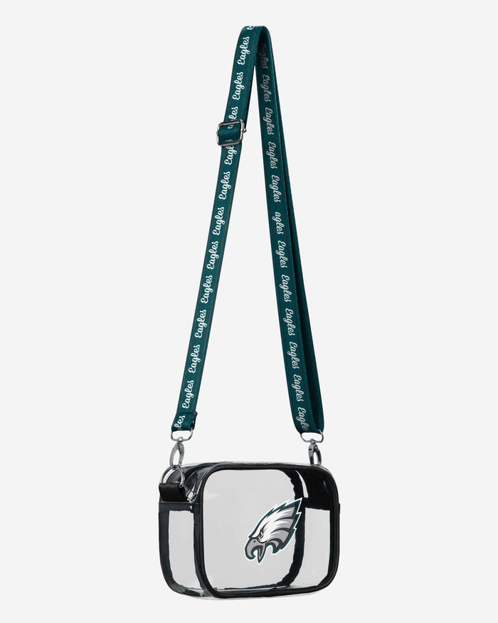 Philadelphia Eagles Team Stripe Clear Crossbody Bag FOCO - FOCO.com