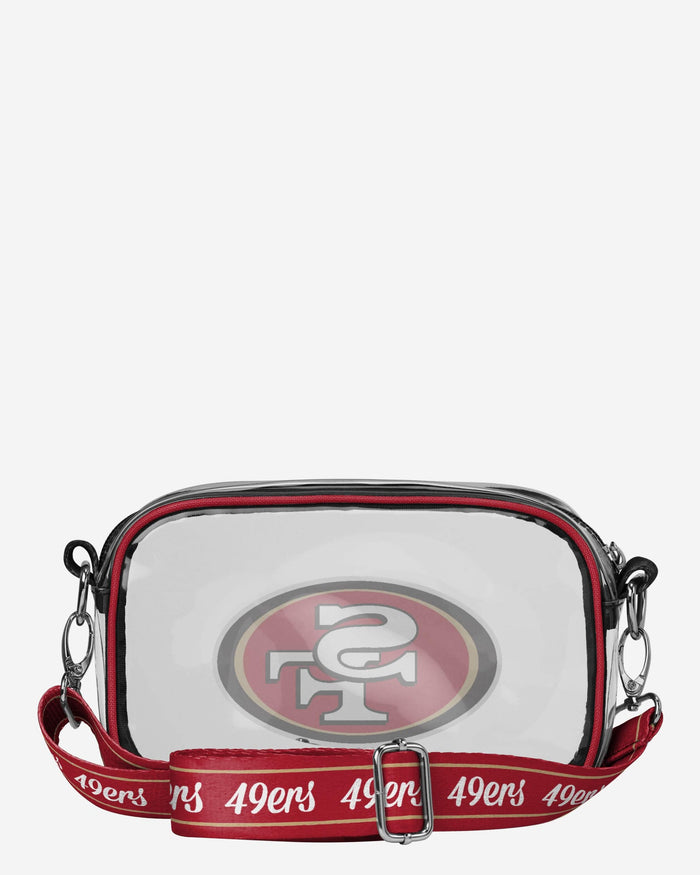 San Francisco 49ers Team Stripe Clear Crossbody Bag FOCO - FOCO.com