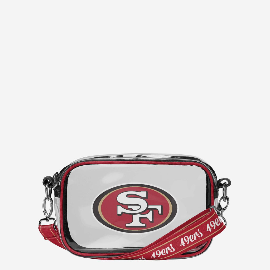 San Francisco 49ers Team Stripe Clear Crossbody Bag FOCO - FOCO.com