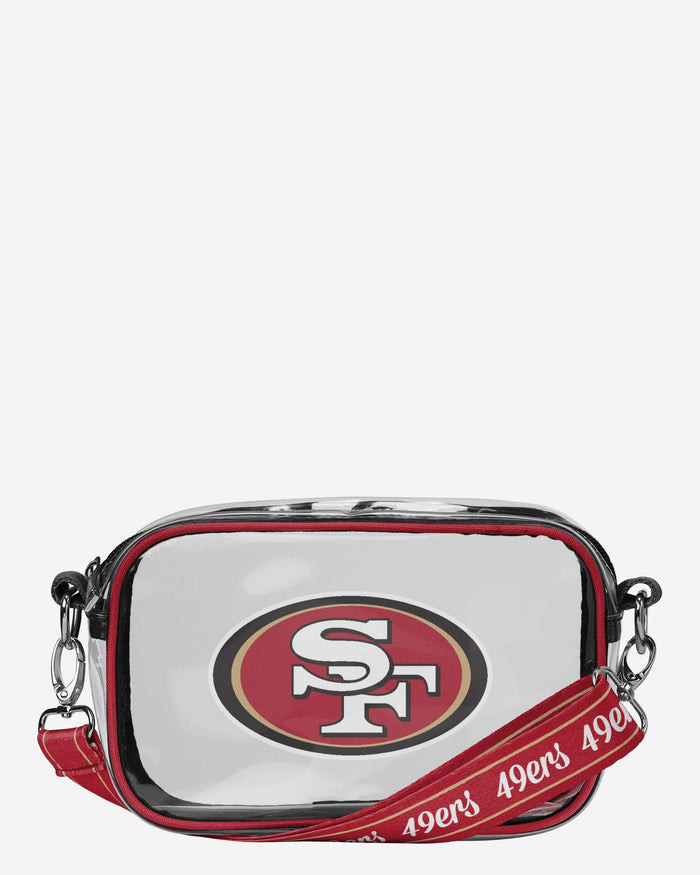 San Francisco 49ers Team Stripe Clear Crossbody Bag FOCO - FOCO.com