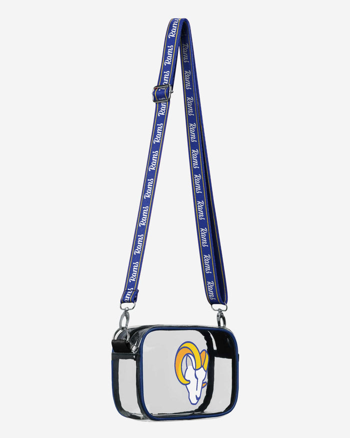 Los Angeles Rams Team Stripe Clear Crossbody Bag FOCO - FOCO.com