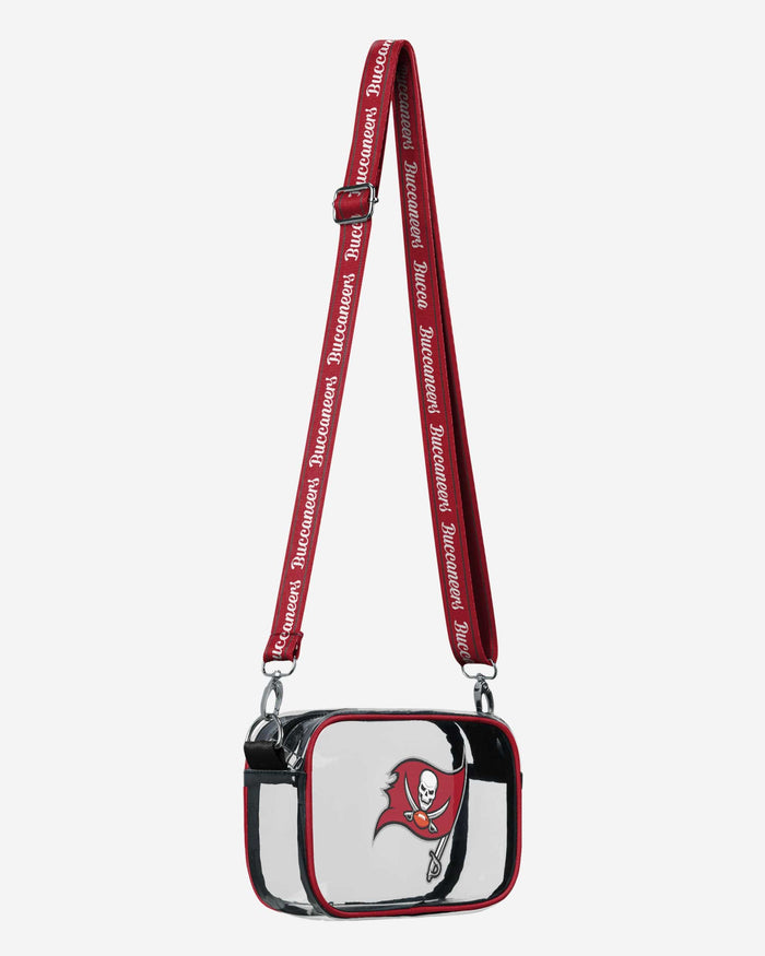 Tampa Bay Buccaneers Team Stripe Clear Crossbody Bag FOCO - FOCO.com