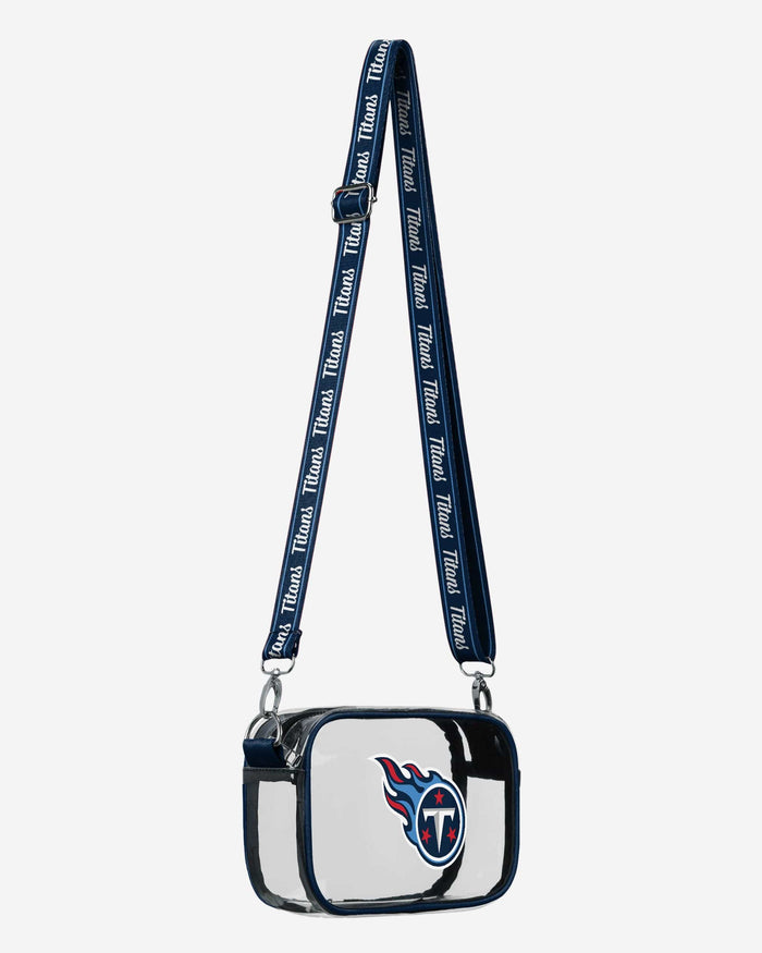 Tennessee Titans Team Stripe Clear Crossbody Bag FOCO - FOCO.com