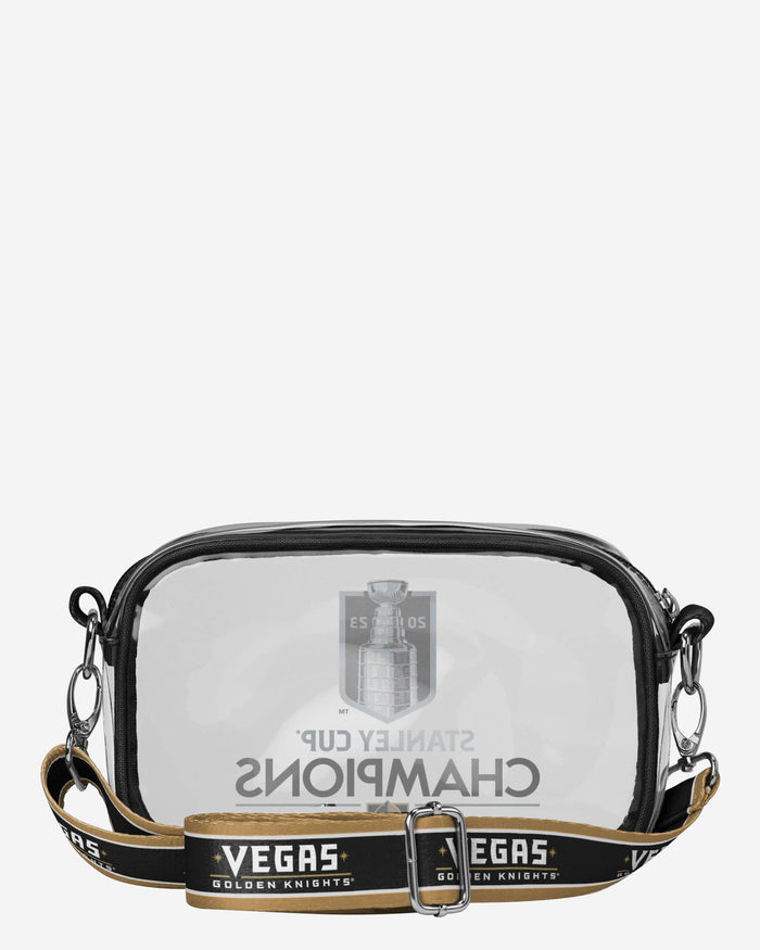 Vegas Golden Knights 2023 Stanley Cup Champions Clear Crossbody Bag FOCO - FOCO.com