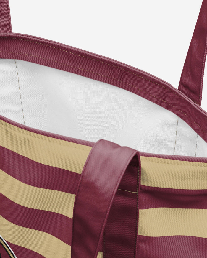 Florida State Seminoles Team Stripe Canvas Tote Bag FOCO - FOCO.com