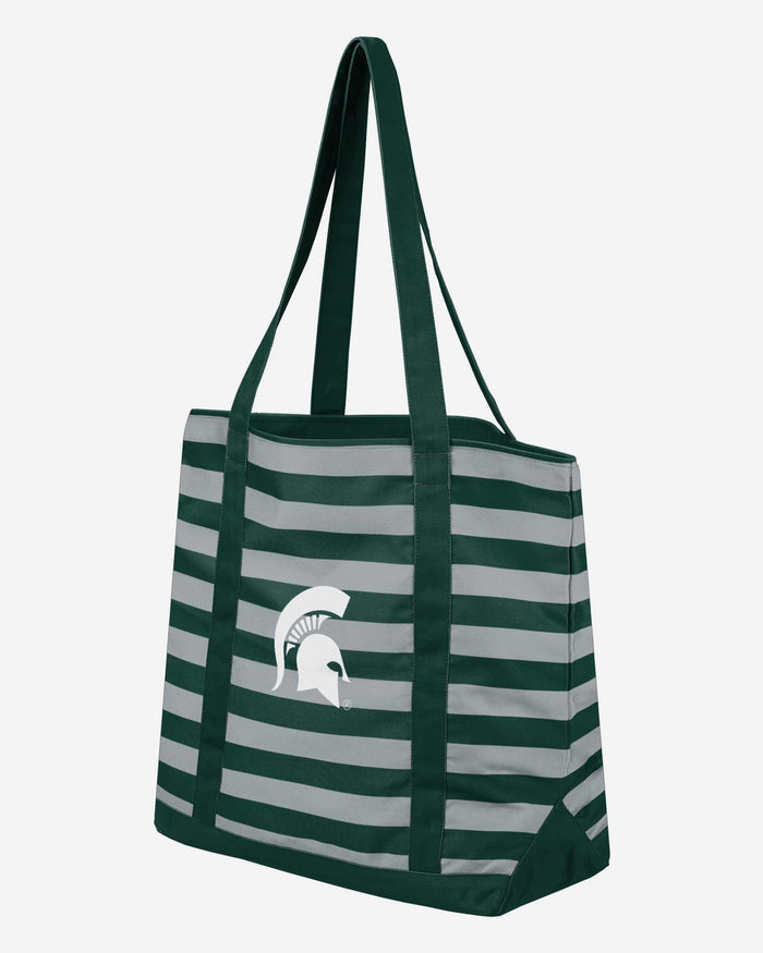 Michigan State Spartans Team Stripe Canvas Tote Bag FOCO - FOCO.com