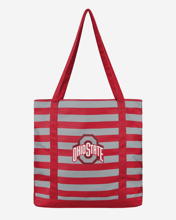 Ohio State Buckeyes Team Stripe Canvas Tote Bag FOCO - FOCO.com