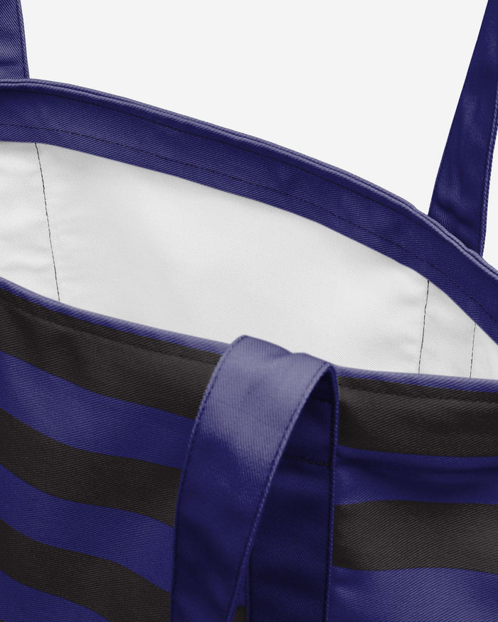 Baltimore Ravens Team Stripe Canvas Tote Bag FOCO - FOCO.com