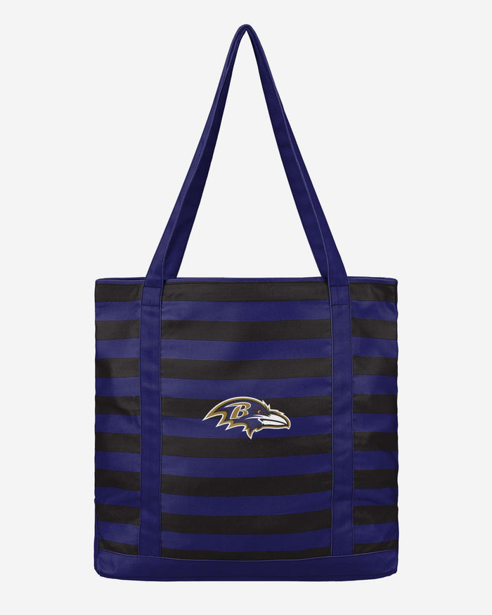 Baltimore Ravens Team Stripe Canvas Tote Bag FOCO - FOCO.com