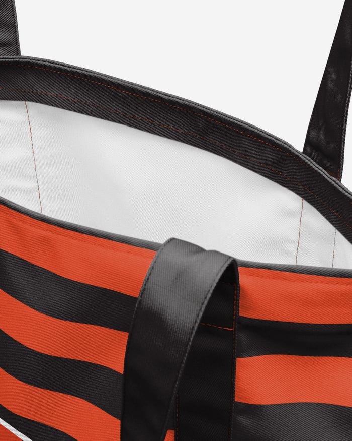 Cincinnati Bengals Team Stripe Canvas Tote Bag FOCO - FOCO.com