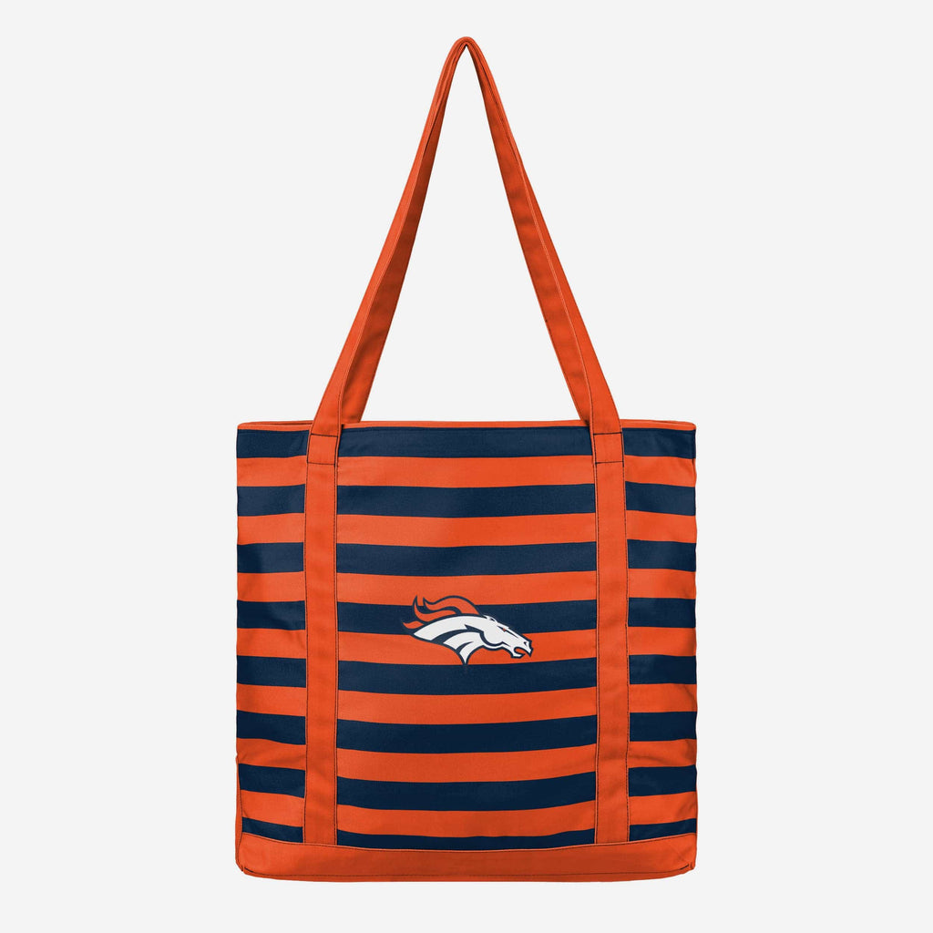 Denver Broncos Team Stripe Canvas Tote Bag FOCO - FOCO.com