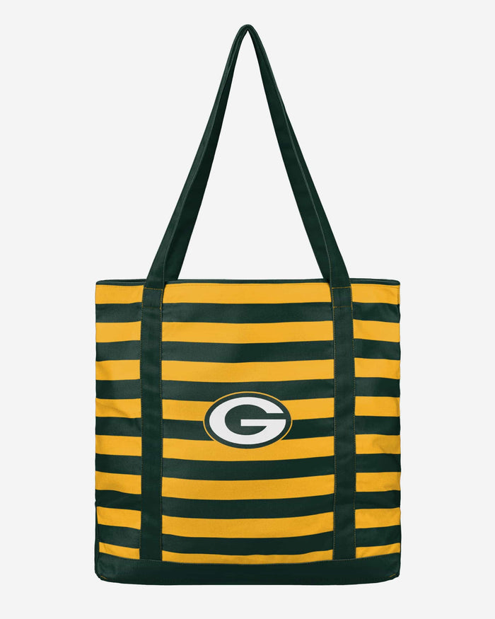 Green Bay Packers Team Stripe Canvas Tote Bag FOCO - FOCO.com