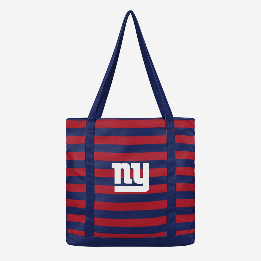 New York Giants Team Stripe Canvas Tote Bag FOCO - FOCO.com