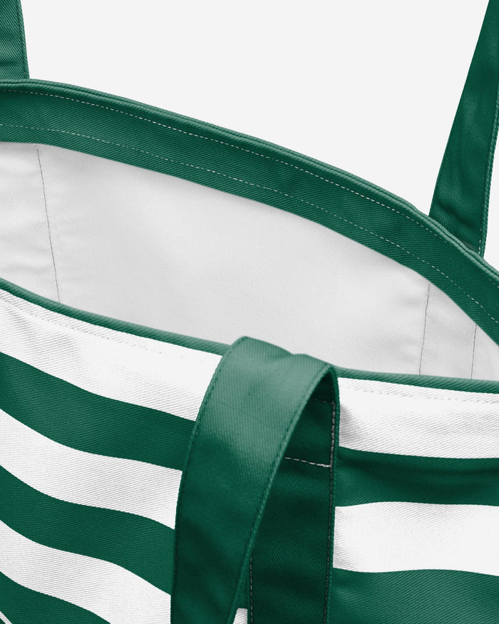 New York Jets Team Stripe Canvas Tote Bag FOCO - FOCO.com