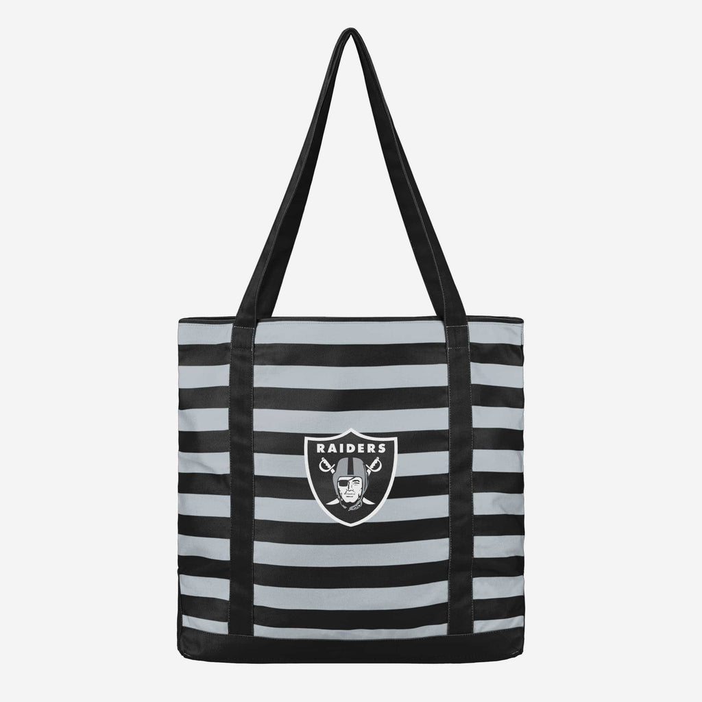 Las Vegas Raiders Team Stripe Canvas Tote Bag FOCO - FOCO.com