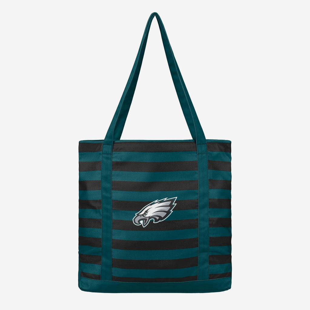 Philadelphia Eagles Team Stripe Canvas Tote Bag FOCO - FOCO.com