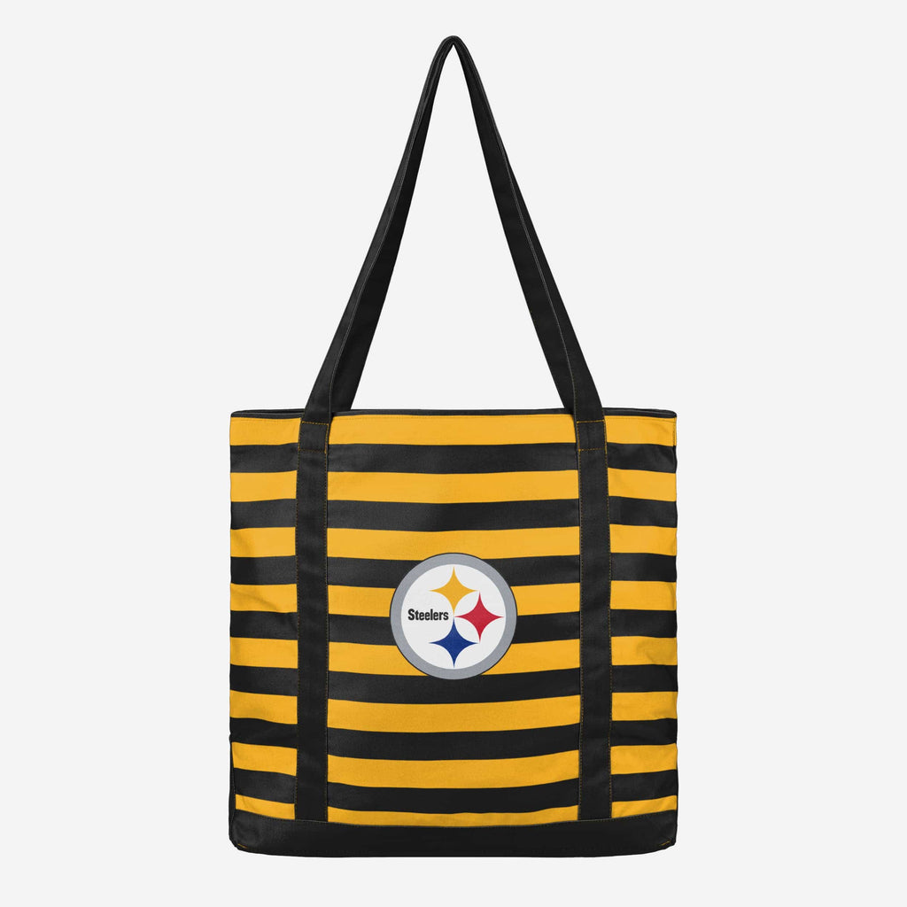 Pittsburgh Steelers Team Stripe Canvas Tote Bag FOCO - FOCO.com