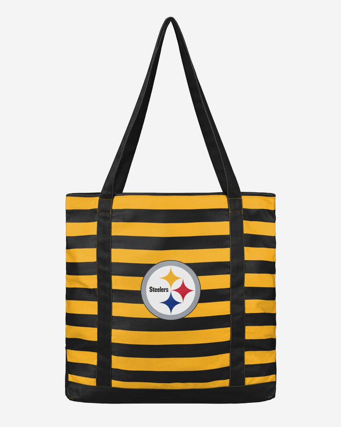 Pittsburgh Steelers Team Stripe Canvas Tote Bag FOCO - FOCO.com