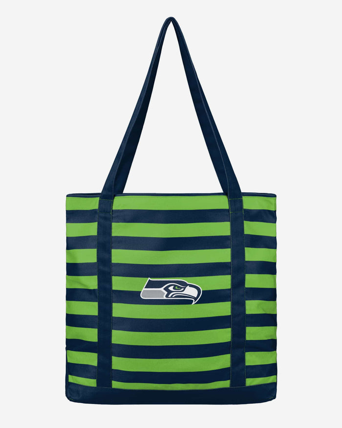 Seattle Seahawks Team Stripe Canvas Tote Bag FOCO - FOCO.com