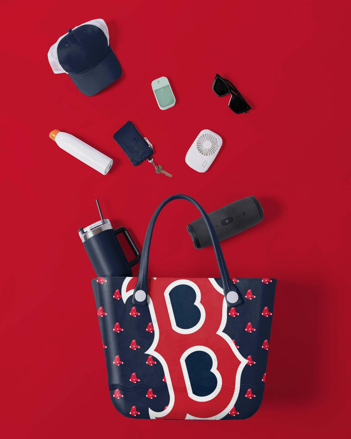 Boston Red Sox Big Logo Mini Print Tailgate Tote Bag FOCO - FOCO.com