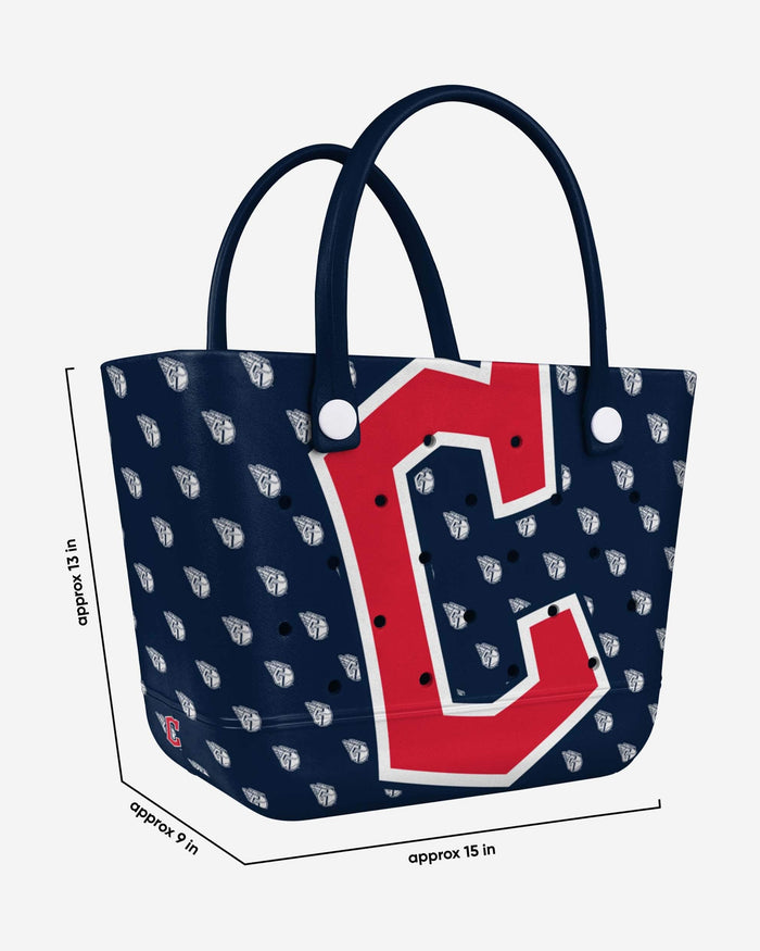 Cleveland Guardians Big Logo Mini Print Tailgate Tote Bag FOCO - FOCO.com