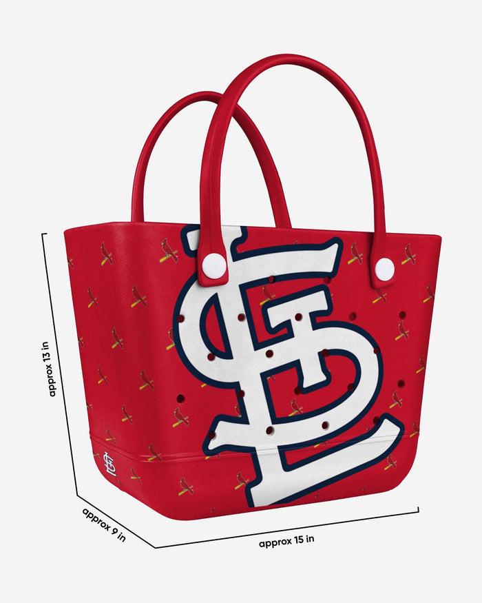 St Louis Cardinals Big Logo Mini Print Tailgate Tote Bag FOCO - FOCO.com