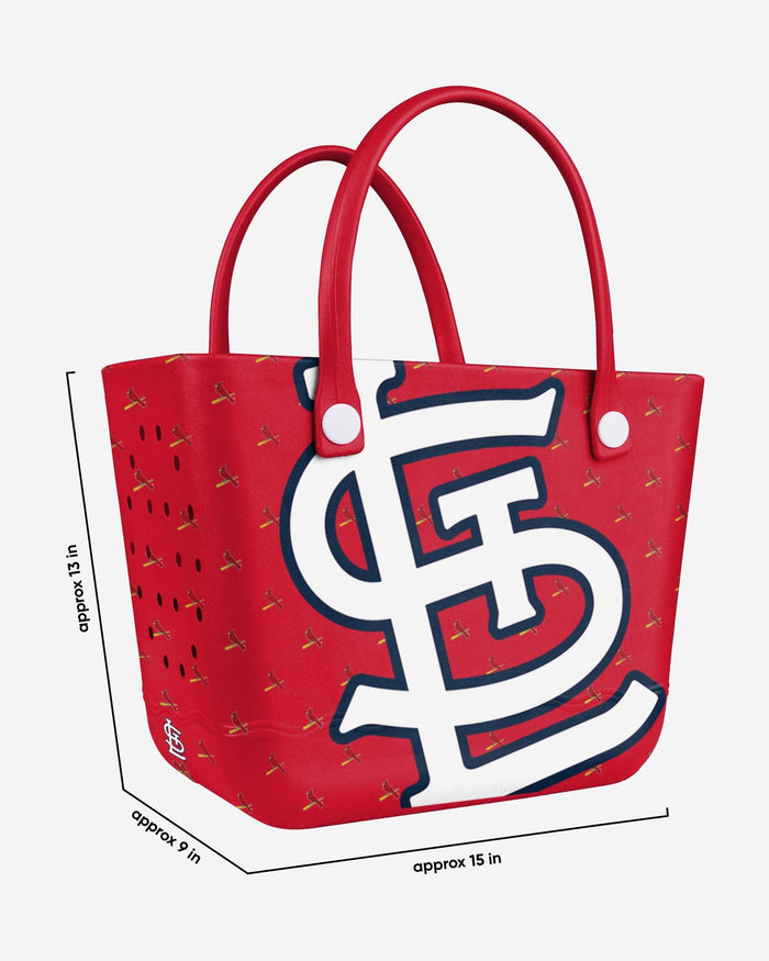 St Louis Cardinals Big Logo Mini Print Tailgate Tote Bag FOCO - FOCO.com