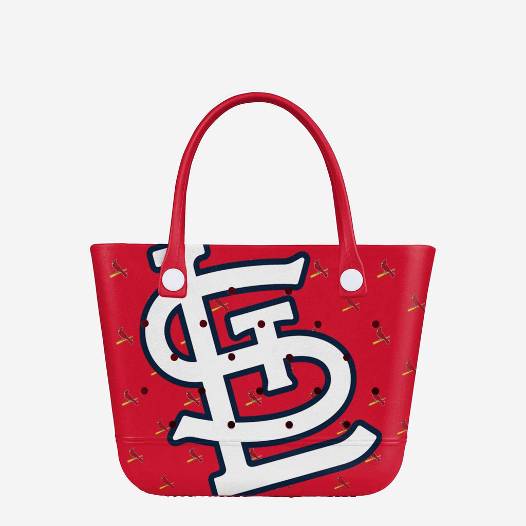 St Louis Cardinals Big Logo Mini Print Tailgate Tote Bag FOCO - FOCO.com